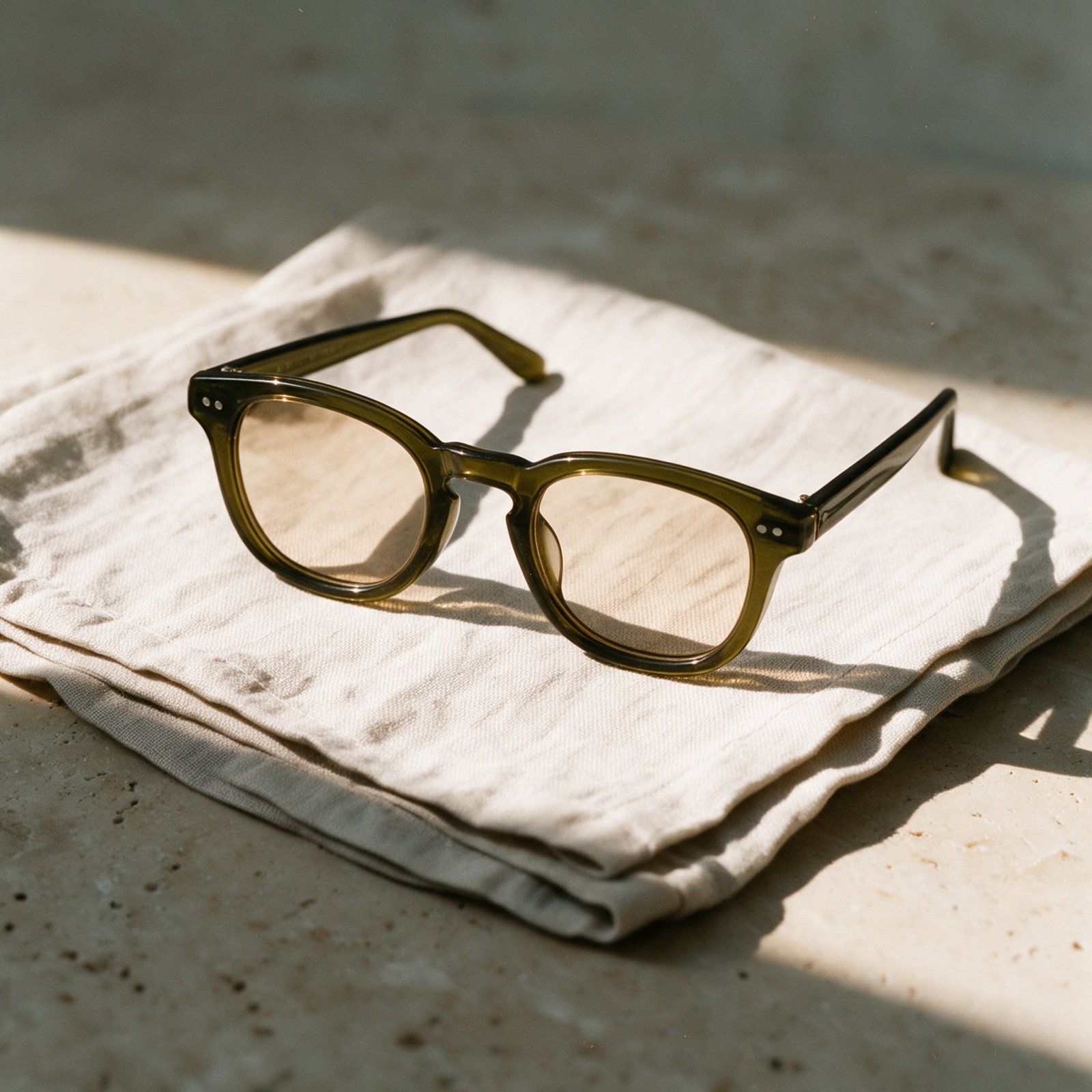 The Bohemian frame from the front on linen