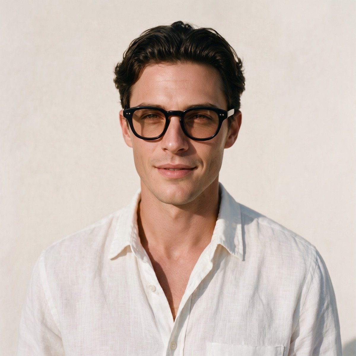 The Bohemian in black worn by a man facing the camera